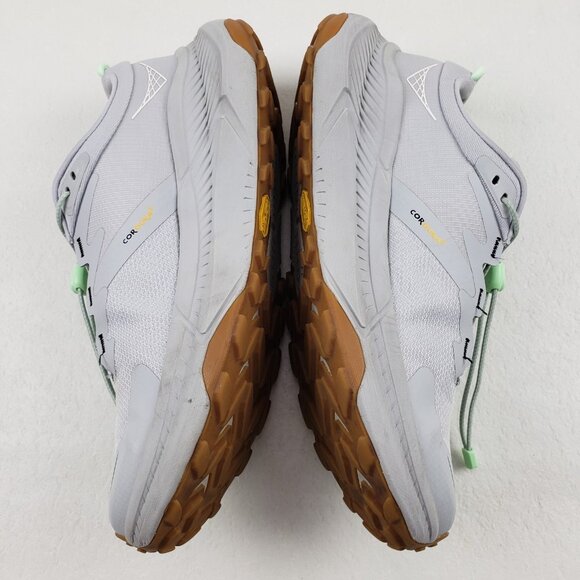 Hoka Transport Running Sneaker Womens 8.5 Gray Bungee Hiking Walking Vibram Shoe - Picture 7 of 12